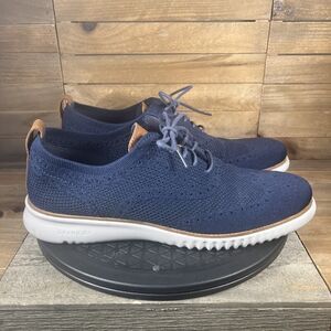 Cole Haan Men's Size 11 M 2.ZERØGRAND Blue Stitchlite Oxford Sleet Style Shoes